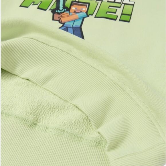 ZARA Kids | Lime Green | MINECRAFT © MOJANG AB TM SWEATSHIRT - Picture 4 of 5